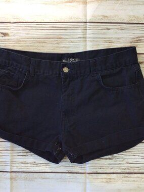 ZARA Trafaluc Navy BLue Denim Shorts